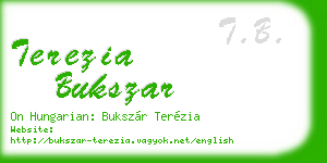 terezia bukszar business card
